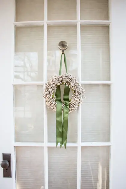 tallow berry spring wreath idea